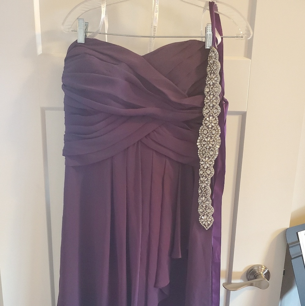 David's bridal plum bridesmaid dress